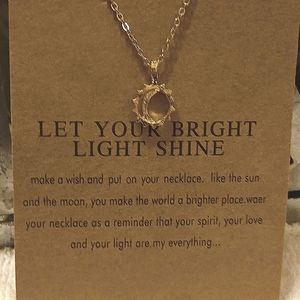 Sun and moon  necklace